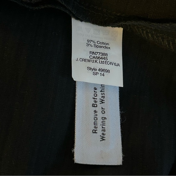 NWOT Madewell black cotton blend fit and flare shift dress size S office classic - Picture 8 of 12